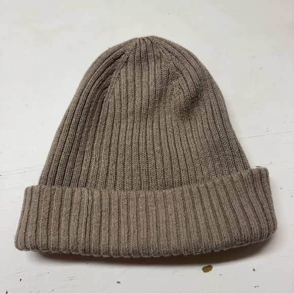 Abercrombie & Fitch beanie tan oatmeal unisex - Picture 5 of 5